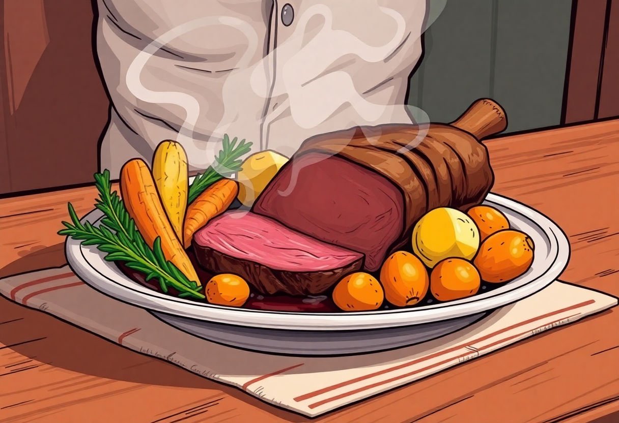 Rosbeef aux légumes racines : retour aux sources