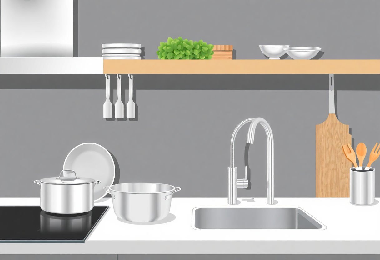 Accessoires de cuisine en acier inoxydable de qualité supérieure