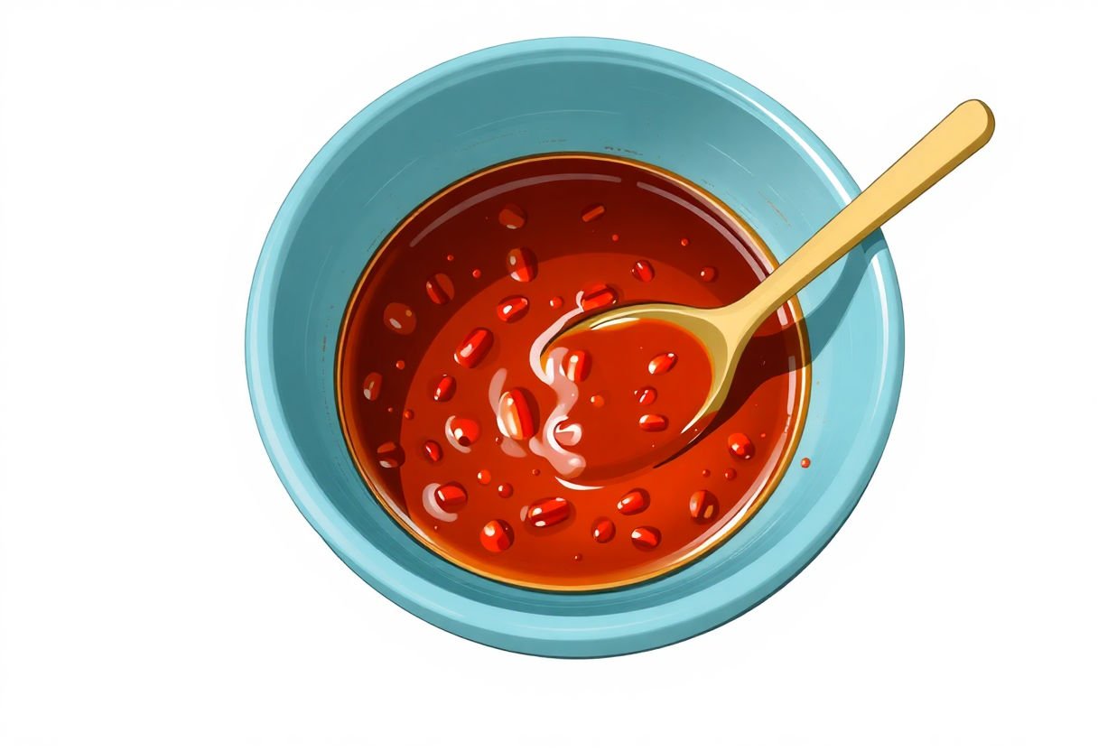 Bol de sauce au poivre finalisée