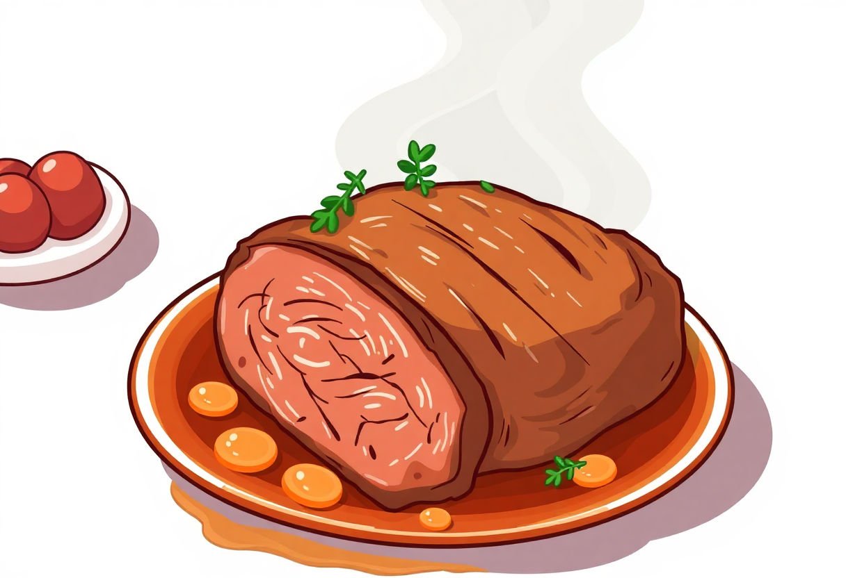Plat traditionnel de rosbeef