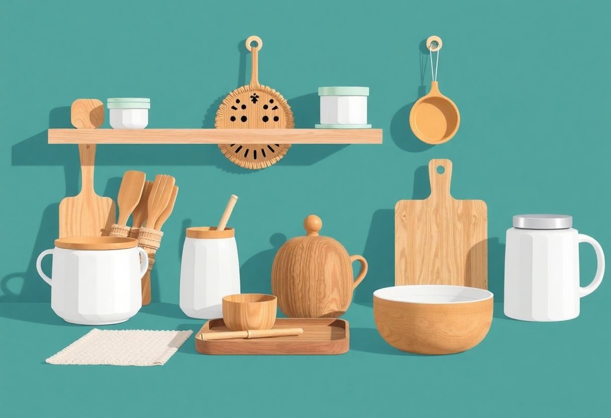 Divers matériaux utilisés pour les accessoires de cuisine