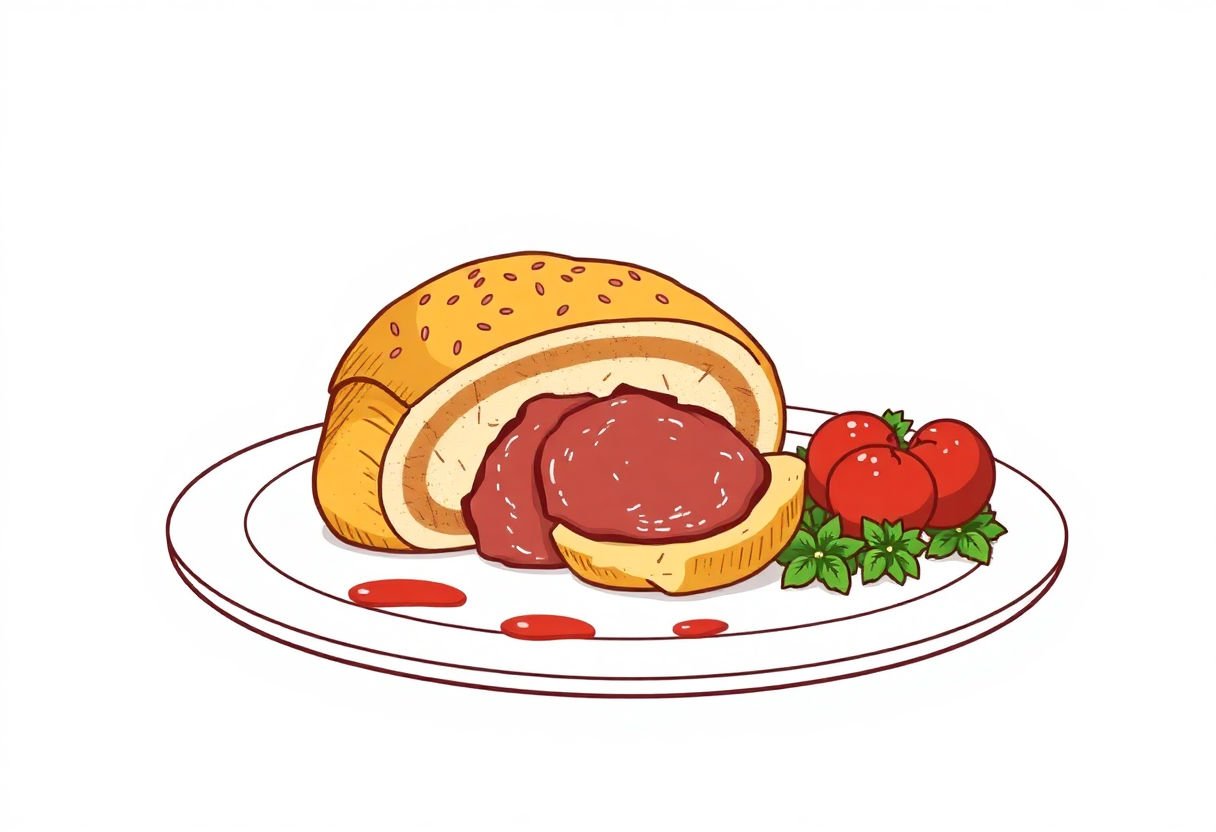 Rosbeef enveloppé de pâte feuilletée