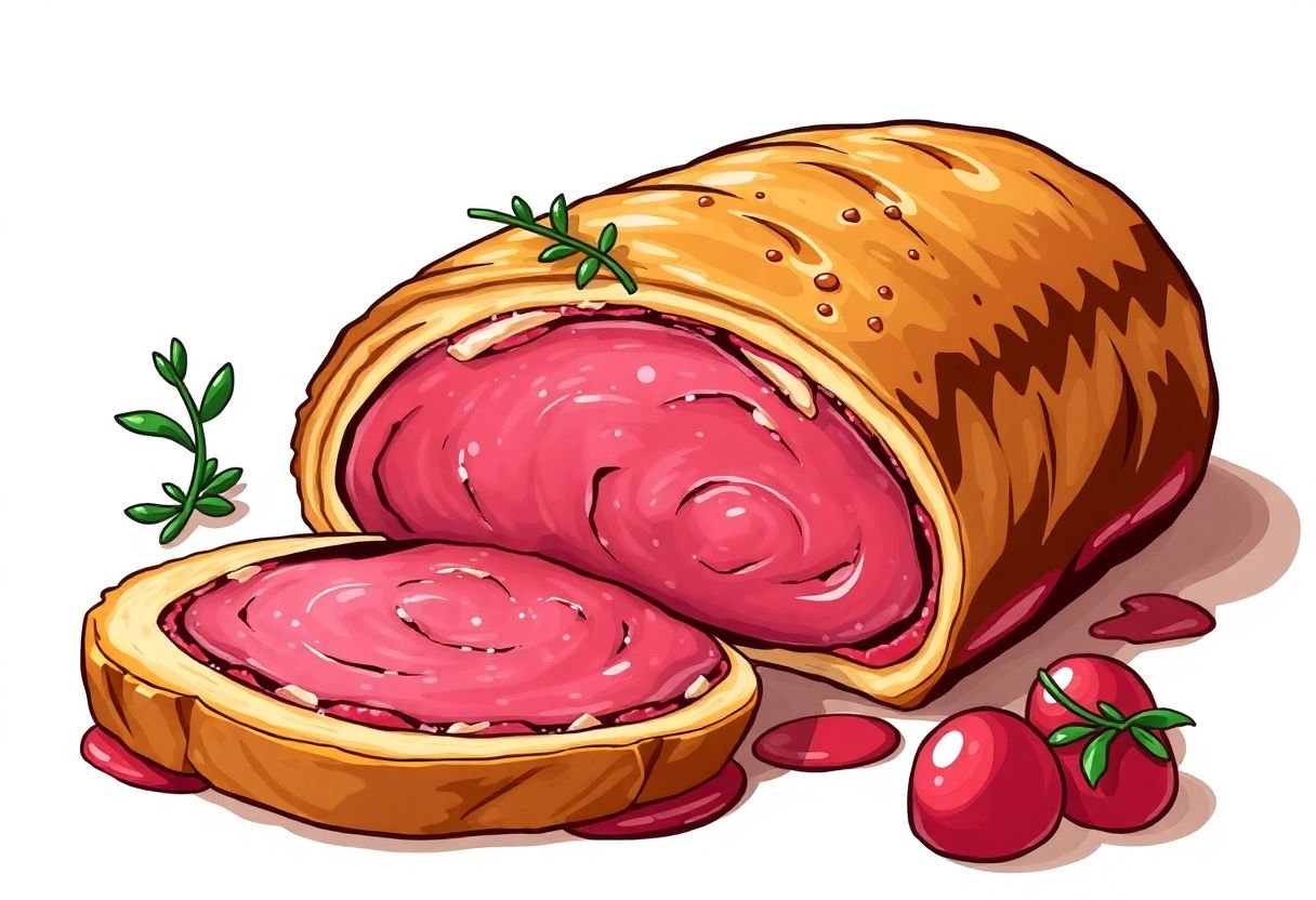 Rosbeef en croûte tranché avec élégance