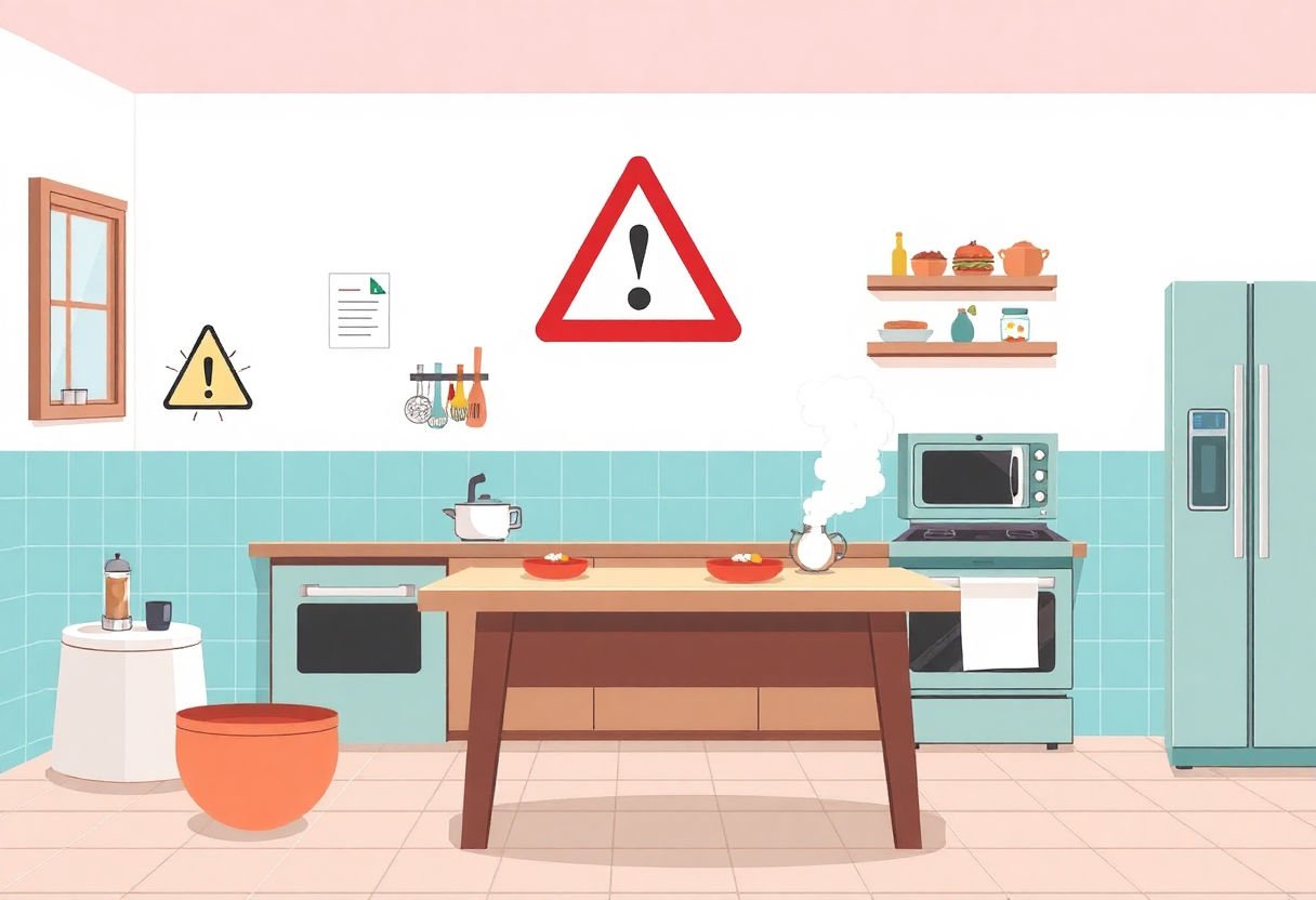 Avertissement sur les erreurs de cuisine