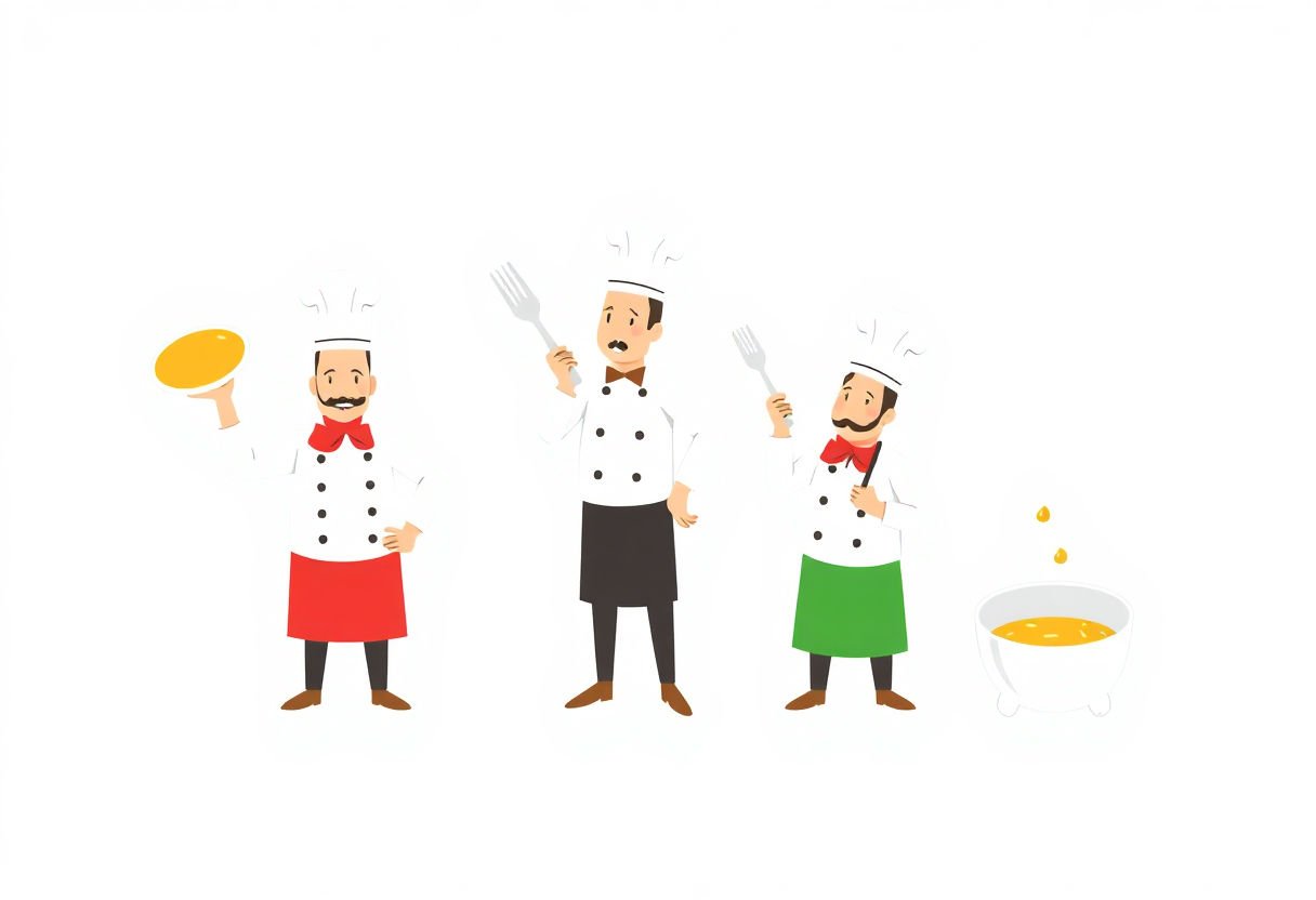 Saucières avec différentes sauces